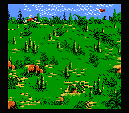 King's Quest V: Absence Makes the Heart Go Yonder! (NES) screenshot: Let's fly!