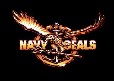 Navy Seals (Amstrad CPC) screenshot: Title screen (Amstrad Plus/GX4000)