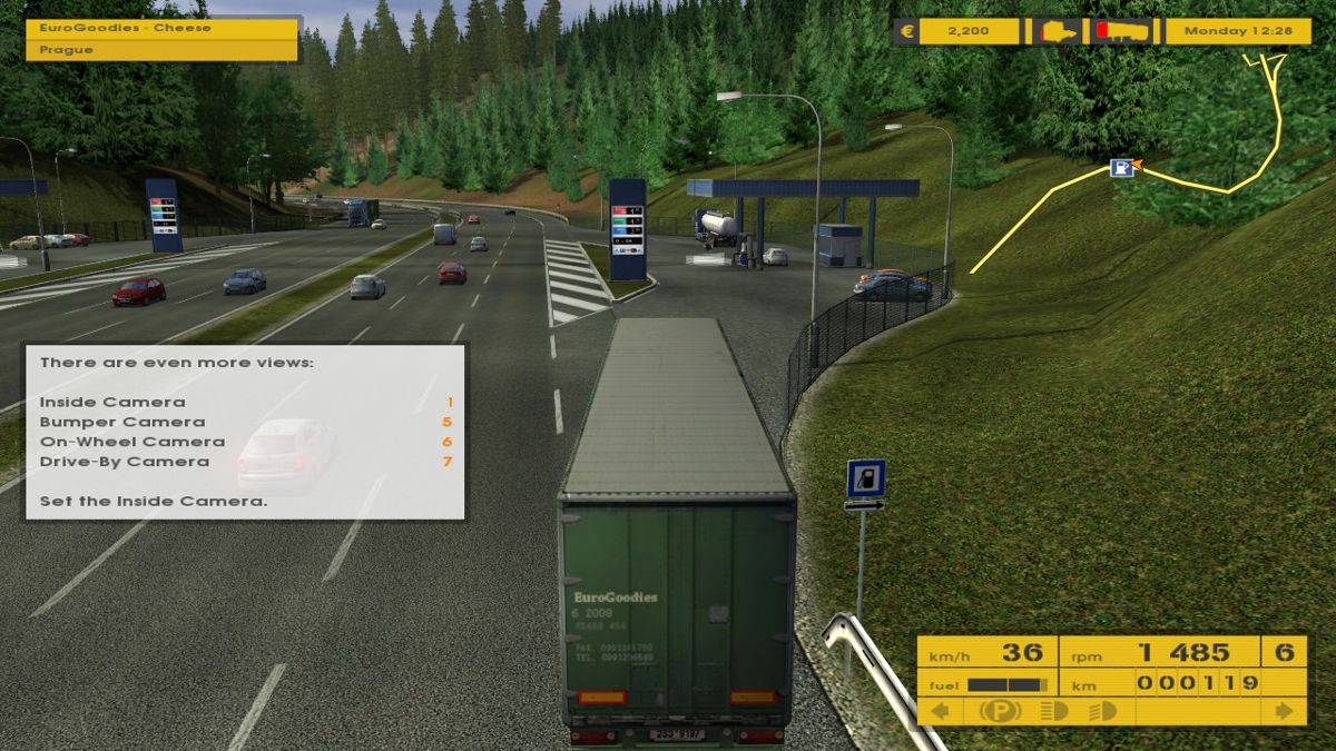 Big Rig Europe (Windows) screenshot: Gas station