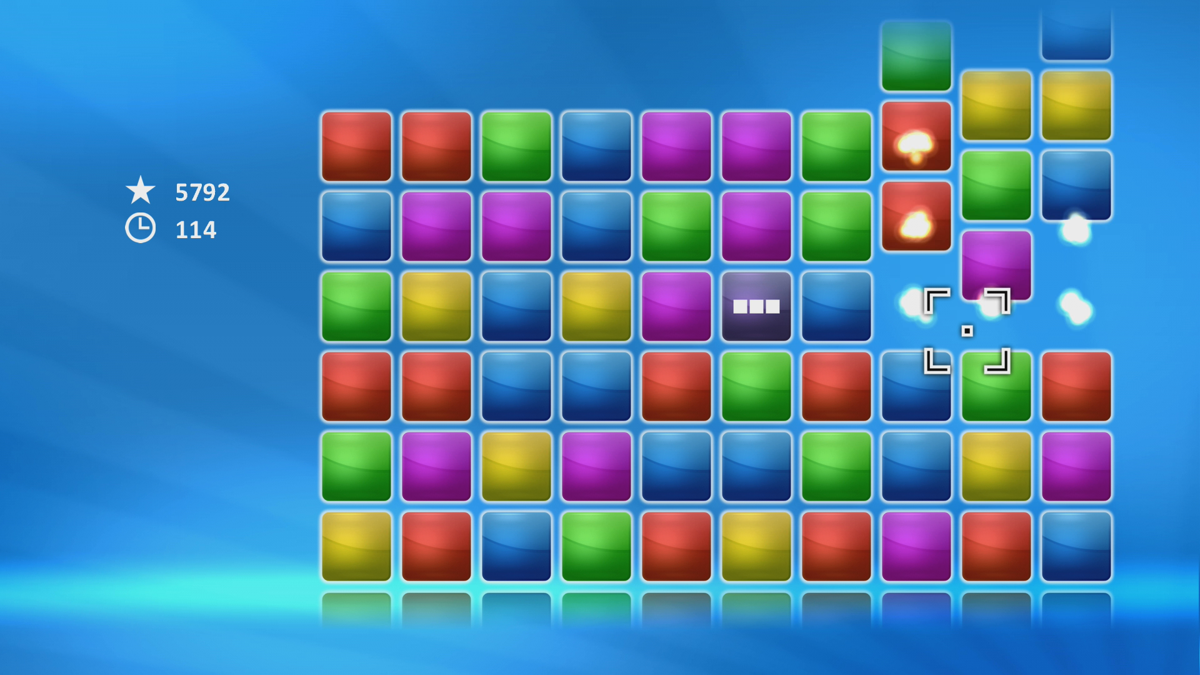 TapBlox (Xbox 360) screenshot: Removing some blocks (Trial version)