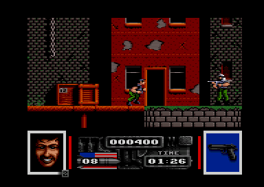 Navy Seals (Amstrad CPC) screenshot: Starting the game (Amstrad Plus/GX4000)