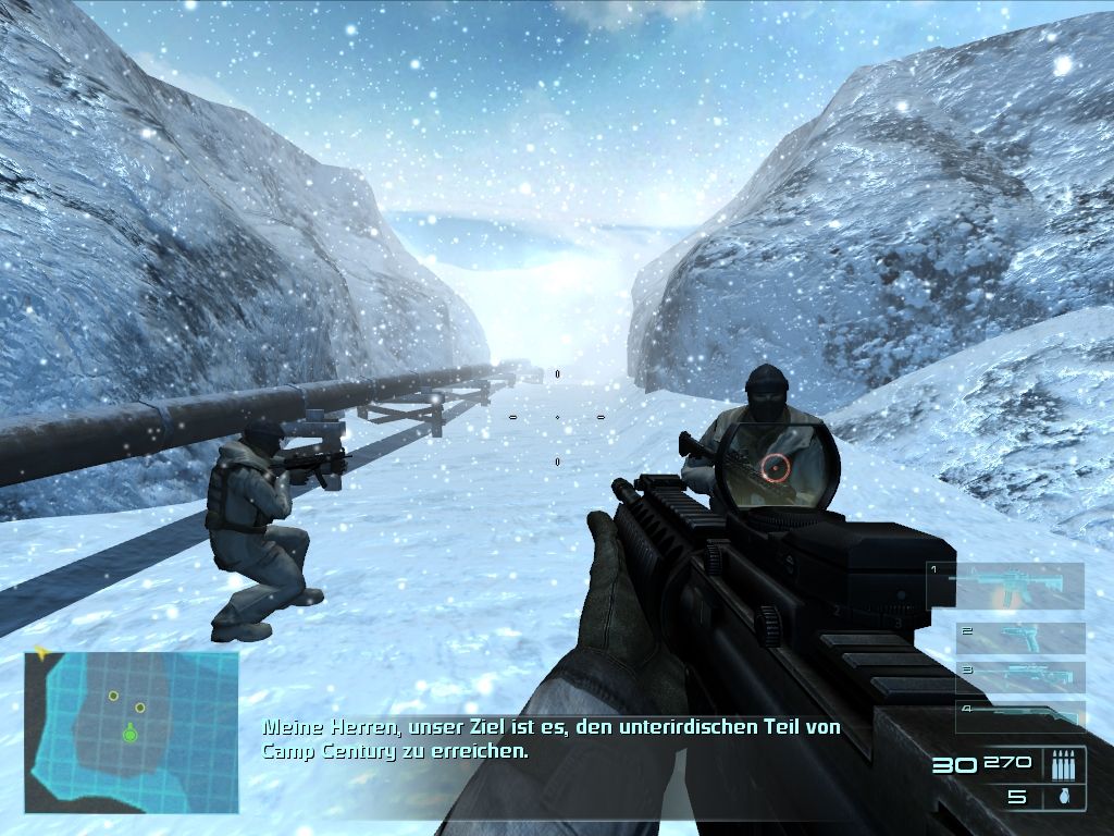 SAS: Secure Tomorrow (Windows) screenshot: Snowy Level