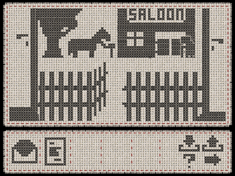 Cross Stitch Casper (Windows) screenshot: The saloon