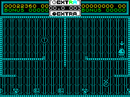 Helter Skelter (ZX Spectrum) screenshot: Out of time on the last life