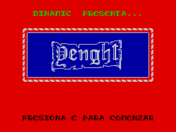 Yenght (ZX Spectrum) screenshot: Title