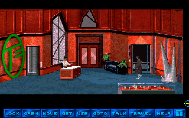 Martian Memorandum (DOS) screenshot: Marshall Alexander's office