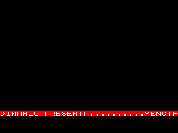 Yenght (ZX Spectrum) screenshot: Spartan presentation