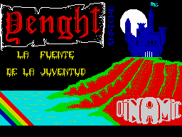 Yenght (ZX Spectrum) screenshot: Loading screen