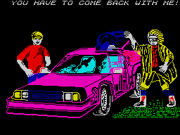 Back to the Future Part II (ZX Spectrum) screenshot: Intro