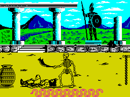 Hercules: Slayer of the Damned! (ZX Spectrum) screenshot: Defeated
