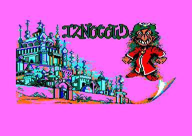 Iznogoud (Amstrad CPC) screenshot: Title screen