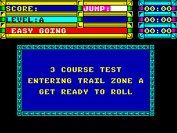 Trailblazer (ZX Spectrum) screenshot: Get ready