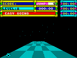 Trailblazer (ZX Spectrum) screenshot: First level