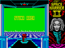 Space Harrier II (ZX Spectrum) screenshot: Stage name