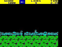 Screenshot of Ghosts 'N Goblins (ZX Spectrum, 1985) - MobyGames