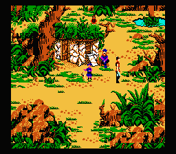 King's Quest V: Absence Makes the Heart Go Yonder! (NES) screenshot: Met some people