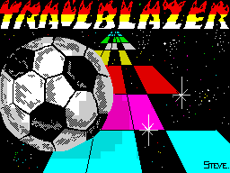 Trailblazer (ZX Spectrum) screenshot: Loading screen