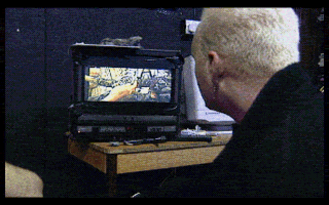 Realms of the Haunting (Limited Edition) (DOS) screenshot: The movie contains some shots of the video editing process