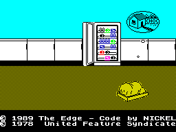 Garfield: Winter's Tail (ZX Spectrum) screenshot: Level selection screen
