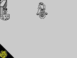 Garfield: Winter's Tail (ZX Spectrum) screenshot: Fell over an obstacle