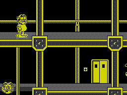 Garfield: Winter's Tail (ZX Spectrum) screenshot: The factory game
