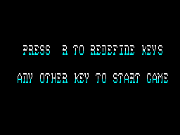 Strider 2 (ZX Spectrum) screenshot: Last chance to adjust controls