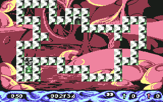 Stone Age (Commodore 64) screenshot: Level 4