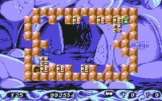 Stone Age (Commodore 64) screenshot: Level 5