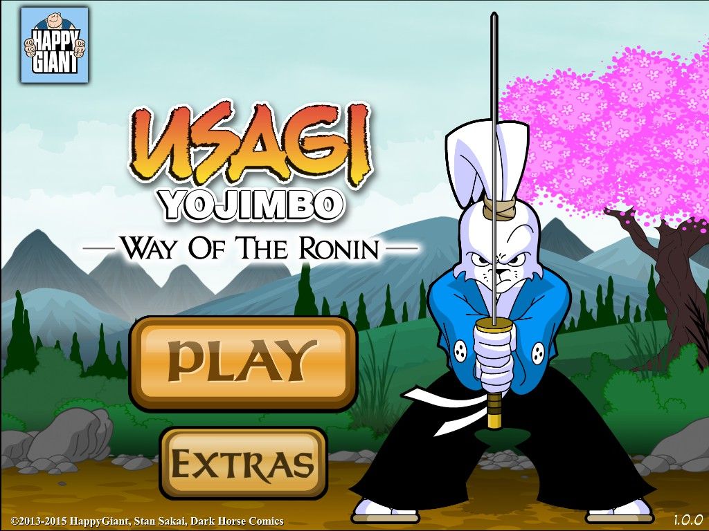 Usagi Yojimbo: Way of the Ronin (Windows) screenshot: Main menu