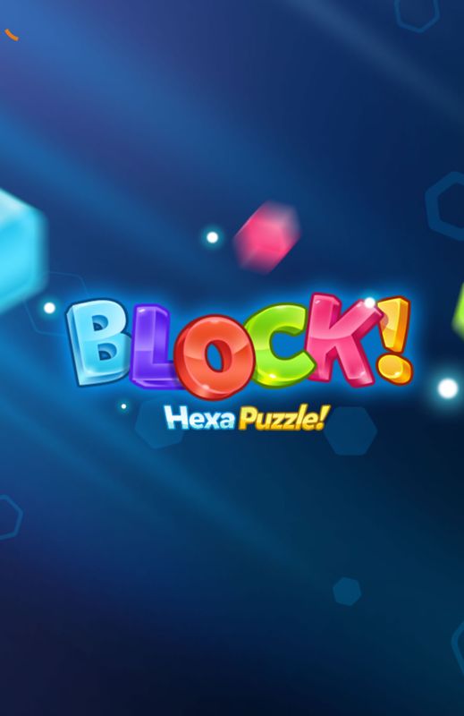Block! Hexa Puzzle! (Android) screenshot: Title screen