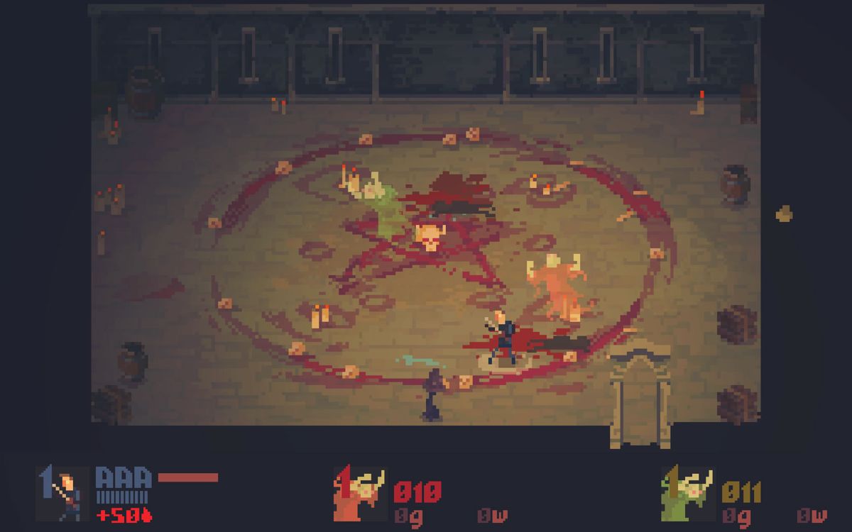 Crawl (Windows) screenshot: The starting battle that determines who starts as the human.