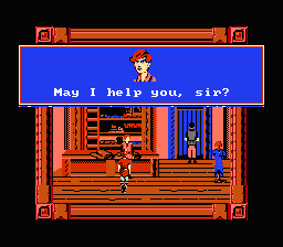 King's Quest V: Absence Makes the Heart Go Yonder! (NES) screenshot: Blacksmith