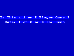 The Bulge: Battle for Antwerp (ZX Spectrum) screenshot: Number of players