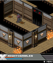 X-Men: The Last Stand (J2ME) screenshot: A tile-based puzzle for Nightcrawler