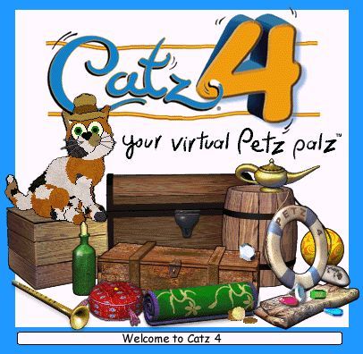Catz 4 (Windows) screenshot: The title screen of the installation process. The same screen is used as the game loads