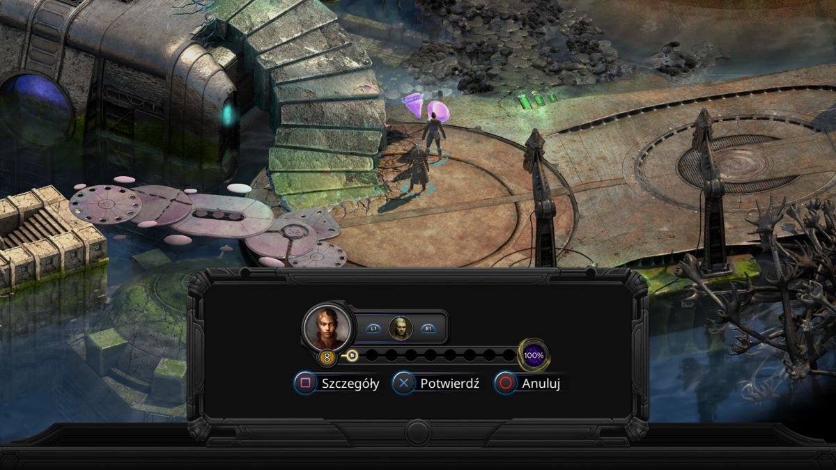 Torment: Tides of Numenera (PlayStation 4) screenshot: Using skills