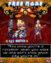 Guitar Rock Tour (J2ME) screenshot: Character selection: Cat Needles