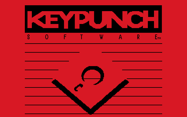 Dream Warrior (DOS) screenshot: Keypunch Logo