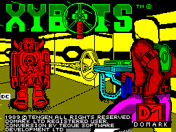 Xybots (ZX Spectrum) screenshot: Load screen. After this the screen goes black for a while