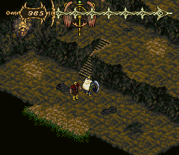 Dark Half (SNES) screenshot: Through the dungeon