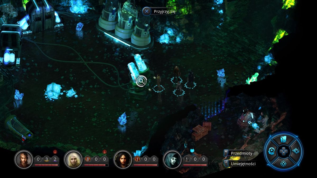 Torment: Tides of Numenera (PlayStation 4) screenshot: Crystal cave