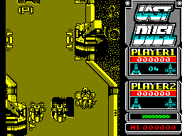 Last Duel: Inter Planet War 2012 (ZX Spectrum) screenshot: Generally speaking its better to shoot the enemy than crash into them