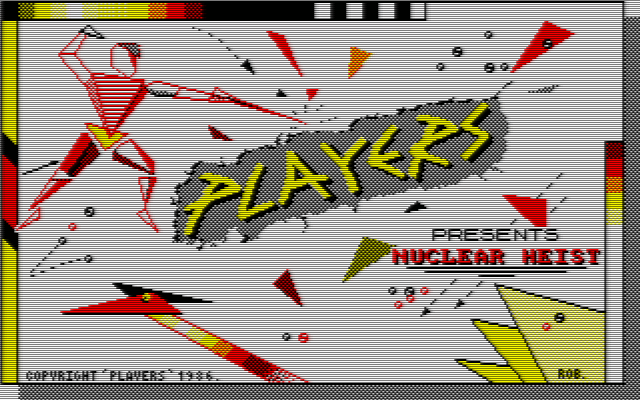 Nuclear Heist (Amstrad CPC) screenshot: The games title screen