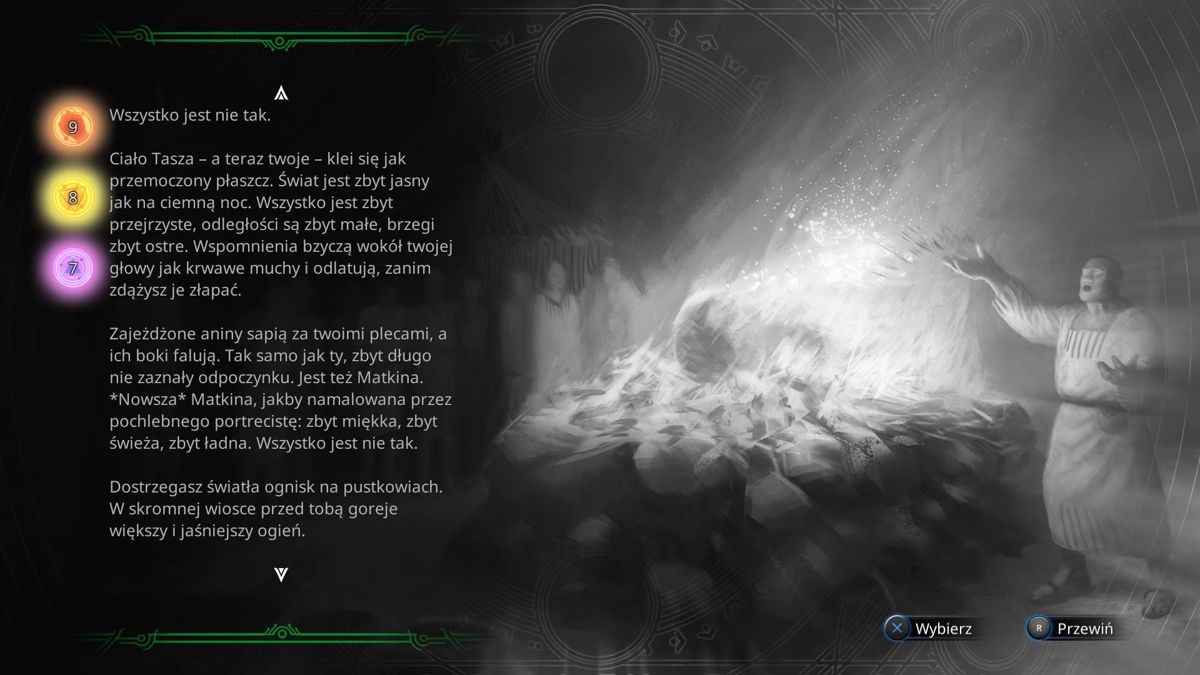 Torment: Tides of Numenera (PlayStation 4) screenshot: Retrospection