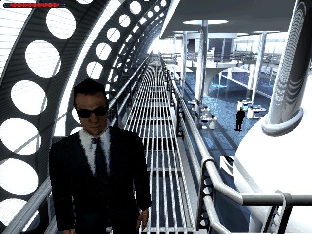 Men in Black: The Game (Windows) screenshot: Close up on the model for K