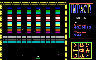 Blockbuster (DOS) screenshot: Level 3 (EGA)