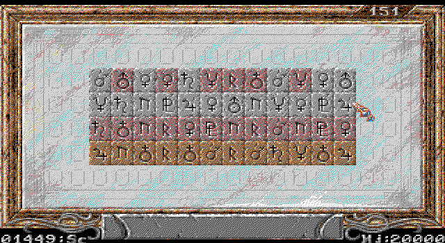 Sarakon (DOS) screenshot: Matching tiles... (EGA)