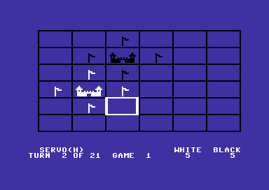 Fortress (Commodore 64) screenshot: Starting the game