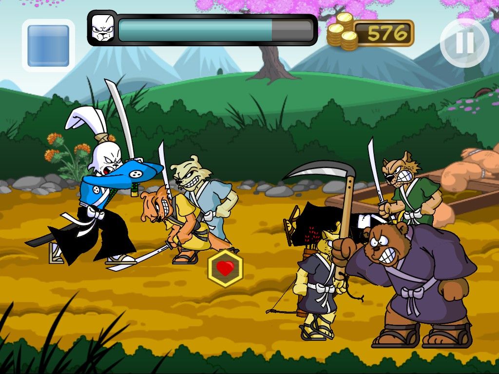Usagi Yojimbo: Way of the Ronin (Windows) screenshot: Chaos of battle