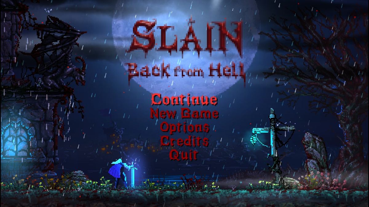 Slain: Back from Hell (Windows) screenshot: Main menu